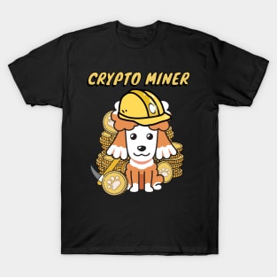 Funny Poodle is a Crypto Miner T-Shirt